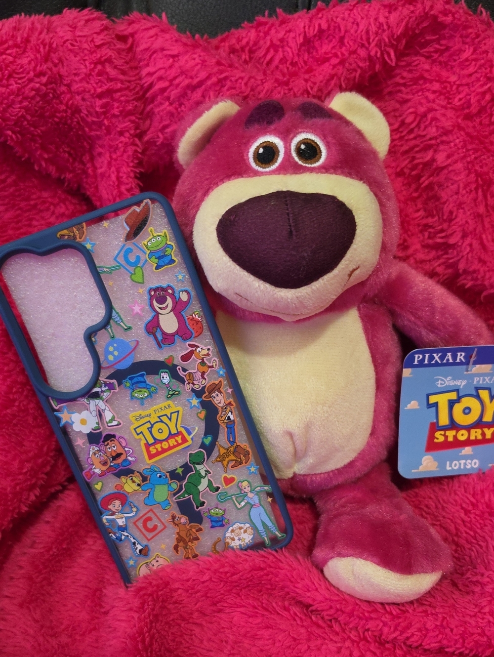 Disney Lotso Plush Toy With Cell Case